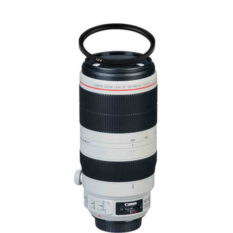 Canon EF 100-400mm f/4.5-5.6L IS II USM Lens w/77mm UV Filter Bundle (International Model)