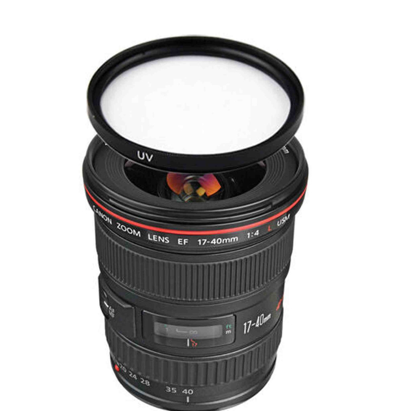 Canon EF 17-40mm f/4L USM Lens w/77mm UV Filter Bundle (International Model)