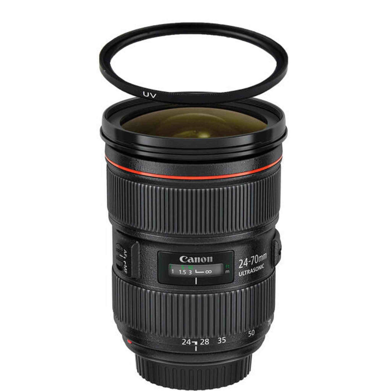 Canon EF 24-70mm f/2.8L II USM Zoom Lens w/82mm UV Filter Bundle (International Model)