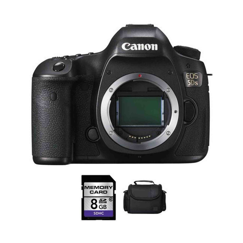 Canon EOS 5DS DSLR Camera + 8GB & Case (International Model)