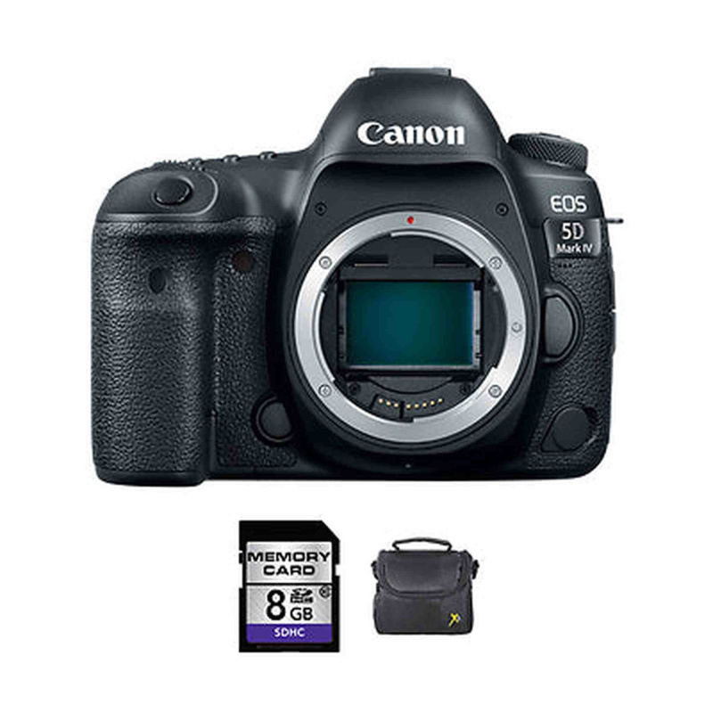 Canon EOS 5D Mark IV DSLR Camera + 8GB Memory Card & Case (International Model)