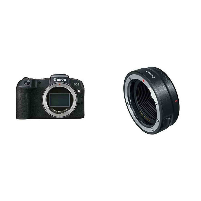 Canon EOS RP Mirrorless Camera Body + Canon Mount Adapter EF-EOS R (International Model)