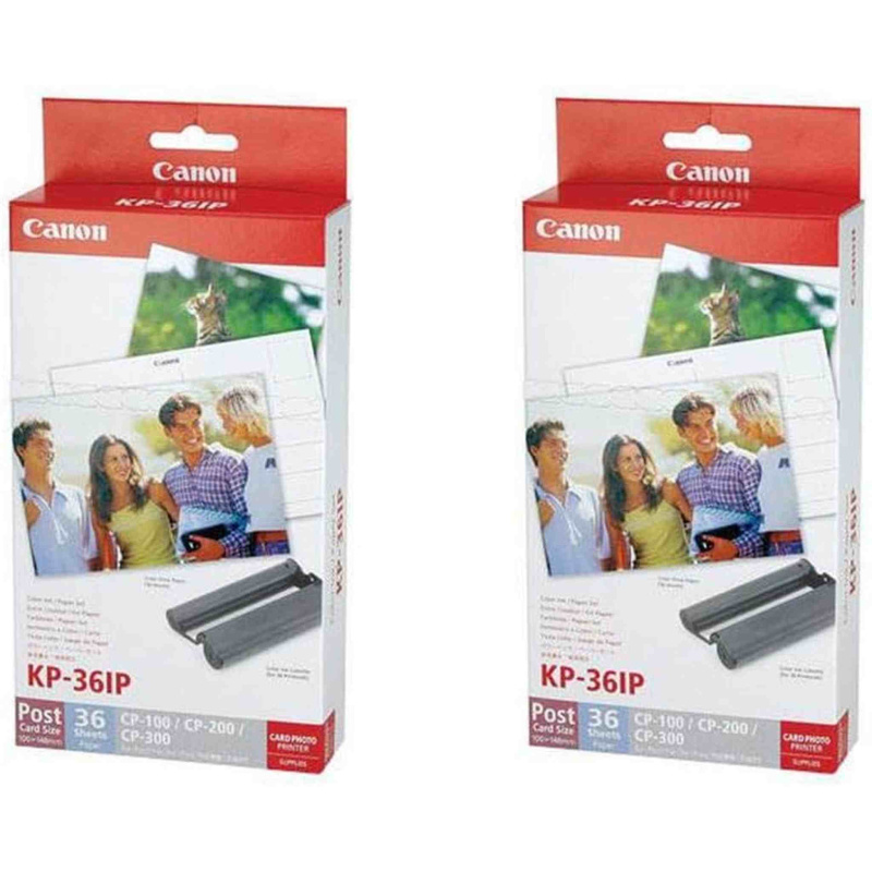 Canon 2-Pack Color Ink/Paper Set KP-36IP for CP Printer (36 Sheets of 4x6 Paper) (International Model)