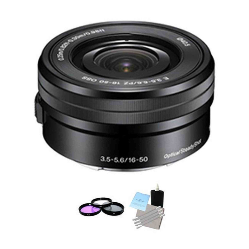 Sony 16-50mm F/3.5-5.6 Lens + UV Kit & Cleaning Kit Bundle