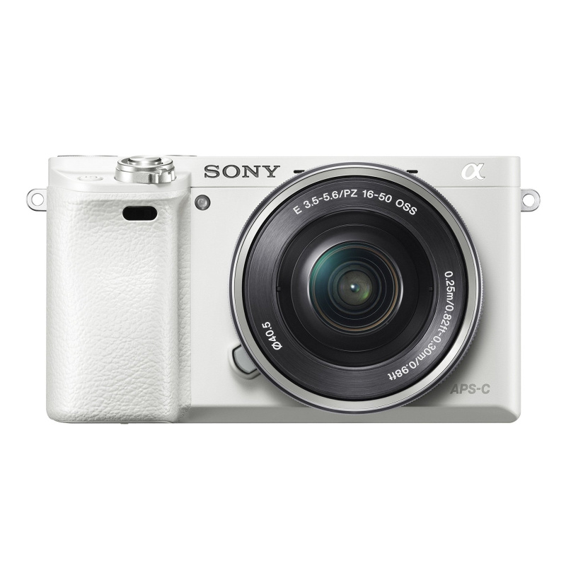 Sony Alpha a6000 Mirrorless Digital Camera - White with 16-50mm Lens