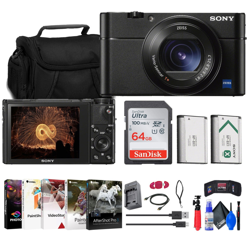 Sony Cyber-shot DSC-RX100 VA Digital Camera + Case + 64GB Card + More