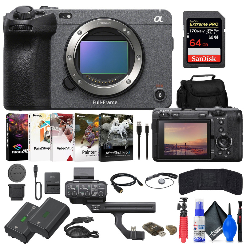 Sony FX3 Full-Frame Cinema Camera + 64GB Card + Bag + NP-FZ100 Battery + More