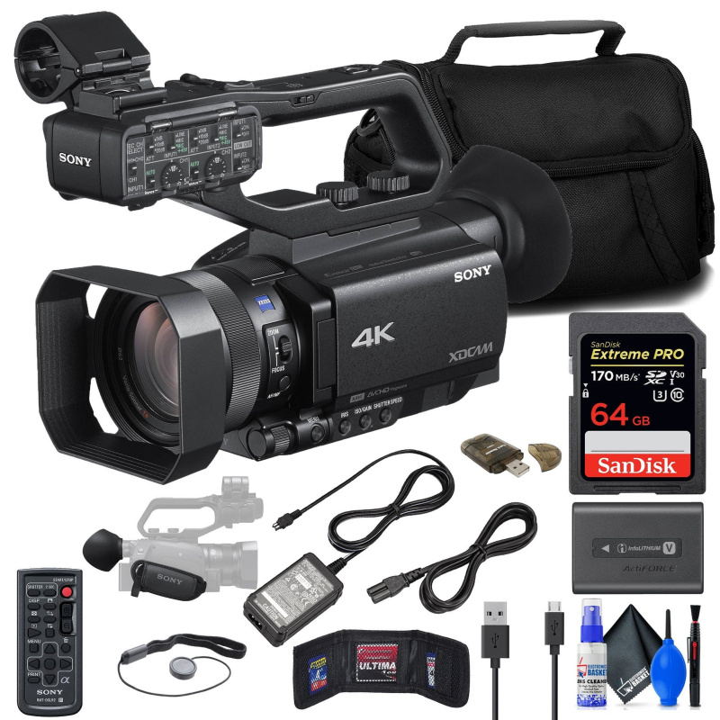 Sony PXW-Z90V 4K HDR XDCAM with Fast Hybrid AF + 64GB Card + Bag + More