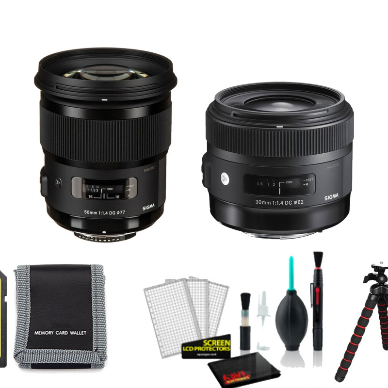 Sigma TWO Lens ART Bundle for Nikon Cameras (International Model) -