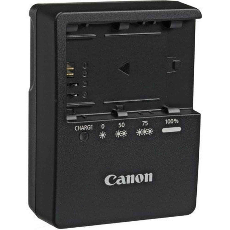 Original Genuine Canon LC-E6E Battery Charger JP Plug for EOS 5D Mark II 7D 60D [Non-retail Packaging] (International Model)