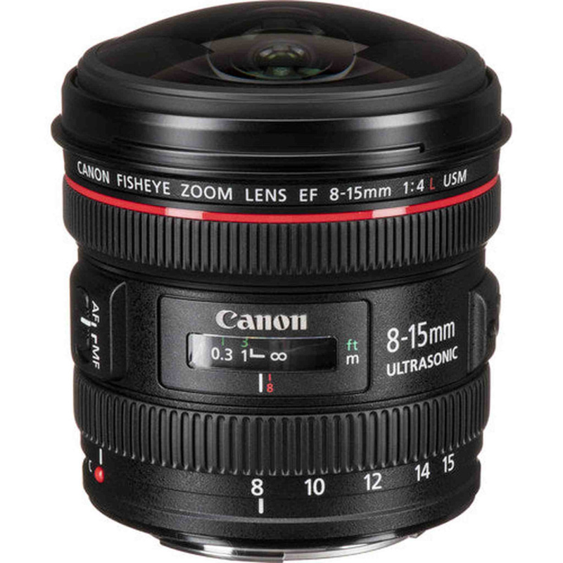 Canon EF 8-15mm f/4.0 L USM Fisheye Zoom Lens (International Model) -