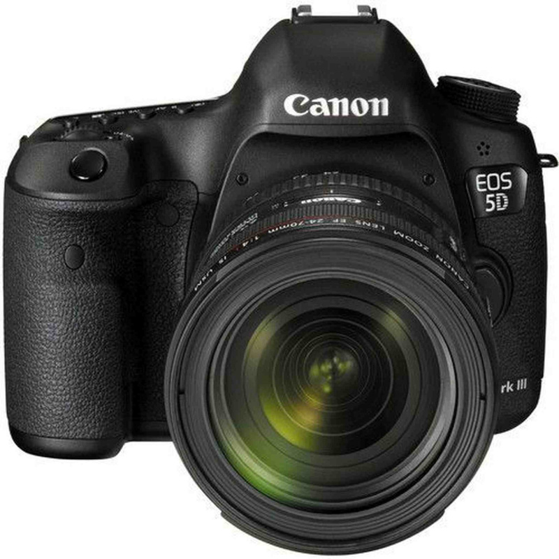 Canon EOS 5D Mark III 22.3 MP DSLR Camera + EF 24-70mm f/4 L IS Lens Kit (Black) (International Model)