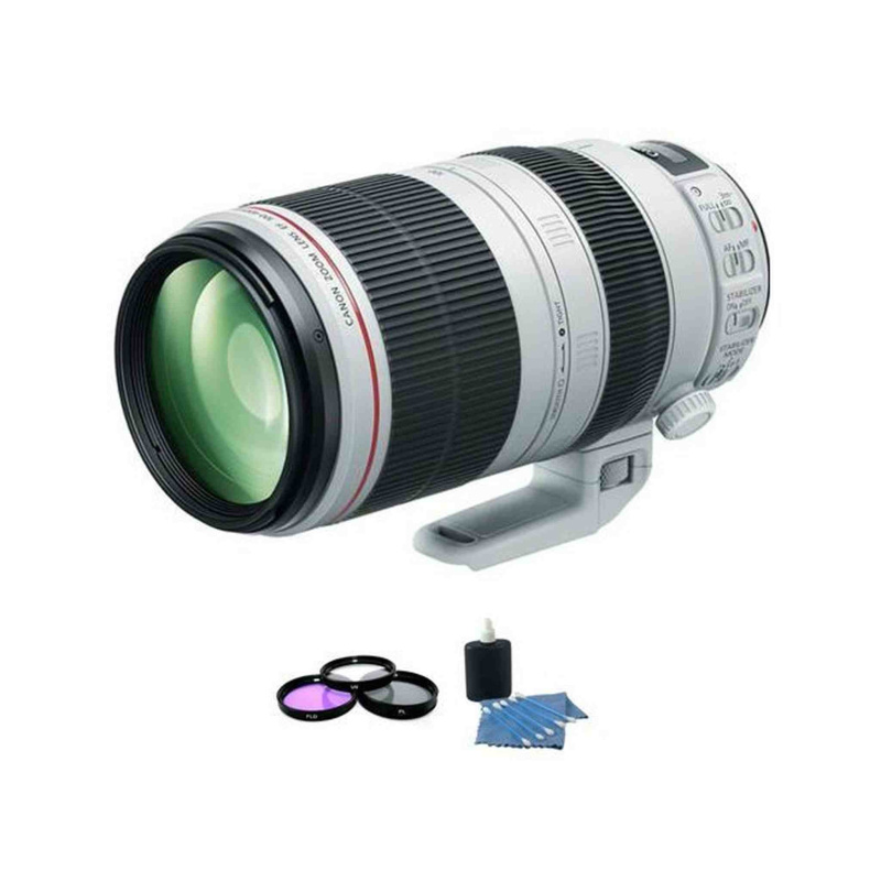 Canon EF 100-400mm f/4.5-5.6L IS II USM Lens + UV Kit & Cleaning Kit Ultimate Bundle (International Model)