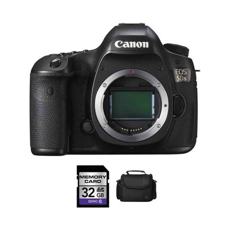 Canon EOS 5DS DSLR Camera + 32GB & Case Bundle (International Model)