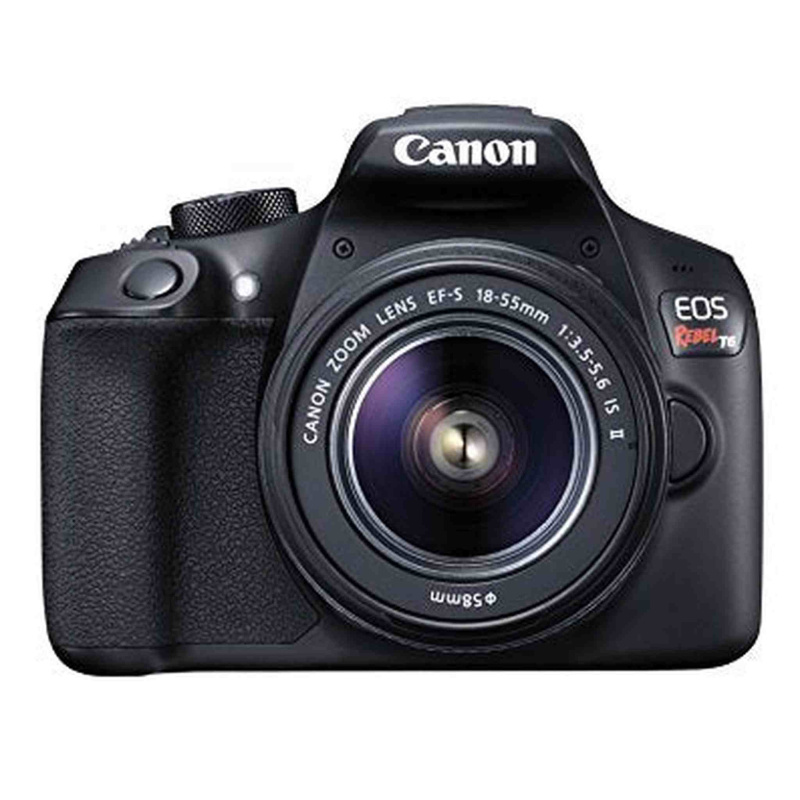 Canon EOS Rebel T6 DSLR Camera with 18-55mm Lens (International Model)