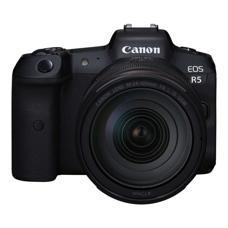 Canon EOS R5 Full Frame Mirrorless Camera + RF 24-105mm F4 L is USM Lens Kit (International Model)