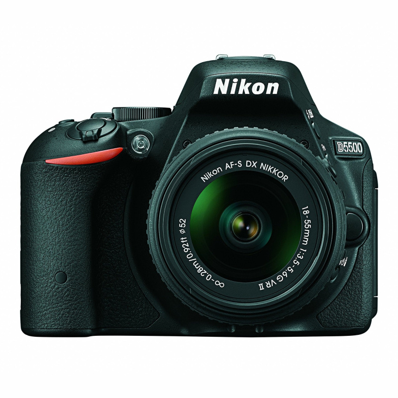 Nikon D5500 DX-format Digital SLR w/ 18-55mm VR II Kit (Black)