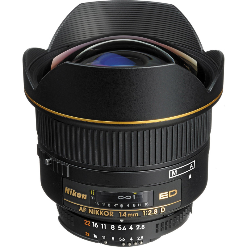 Nikon AF FX NIKKOR 14mm f/2.8D ED Ultra Wide Angle Fixed Zoom Lens with Auto Focus for Nikon DSLR Cameras International