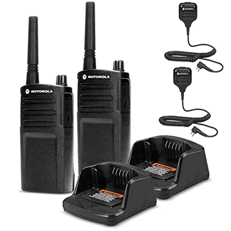 2 x Motorola RMU2040 On-Site 2-Way Radio (RMU2040) - 2 Pack With Mic Bundle