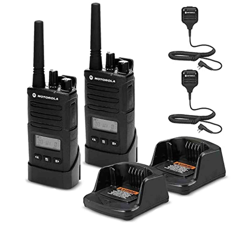 2 x Motorola RMU2080d On-Site 2-Way Radio with Display - 2 Pack With Mic Bundle
