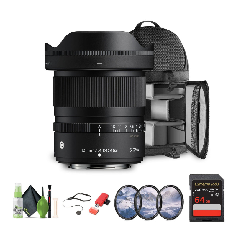 Sigma 12mm f/1.4 DC Contemporary (FUJIFILM X) Bundle 1