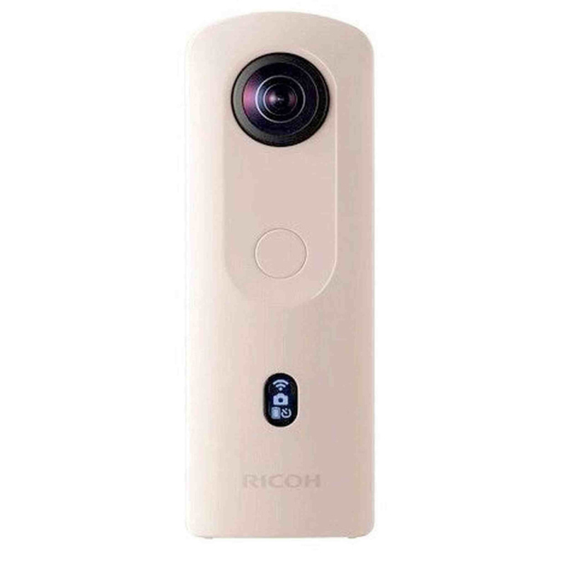 Ricoh Theta SC2 Beige 360° Camera 4K Video with Image Stabilization High-Speed Data Transfer Portrait Shooting with Face Detection Thin & Lightweight