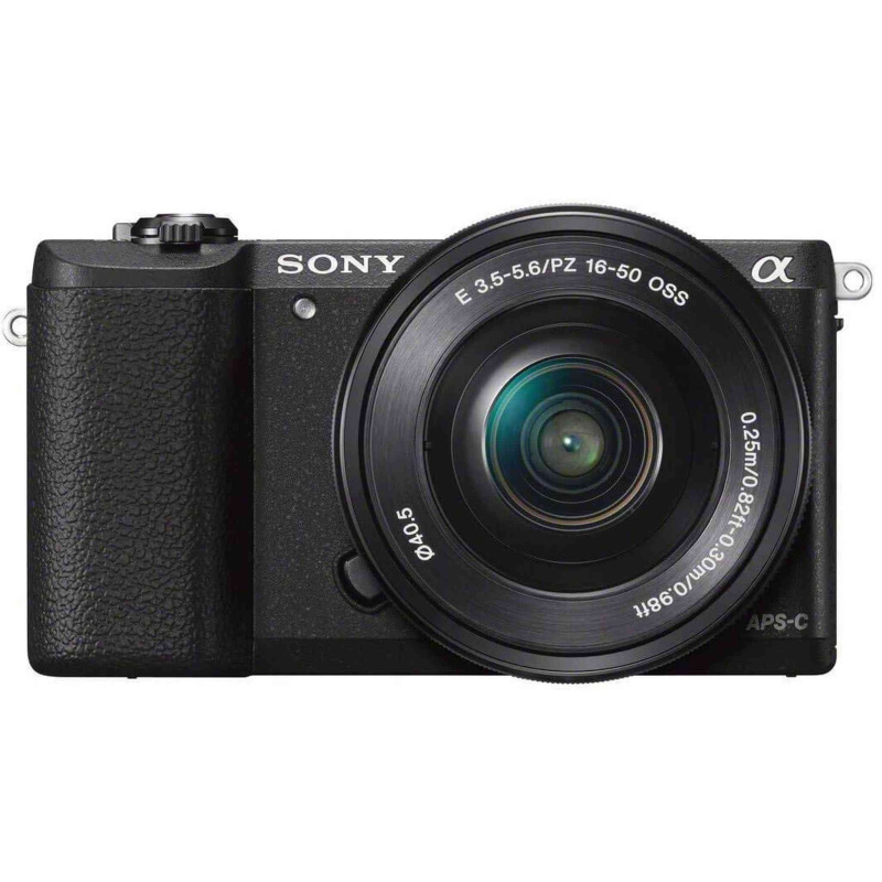 Sony alpha 5100 24.3 Megapixel Mirrorless Camera with Lens - 16 mm - 50 mm - Black