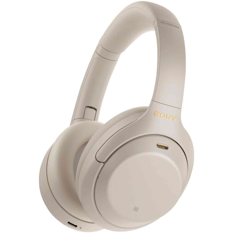 Sony WH-1000XM4 Wireless Noise-Canceling Over-Ear Headphones, Silver