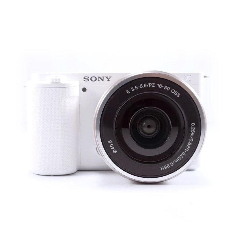 Sony Alpha ZV-E10 - APS-C Interchangeable Lens Mirrorless Vlog Camera Kit - White