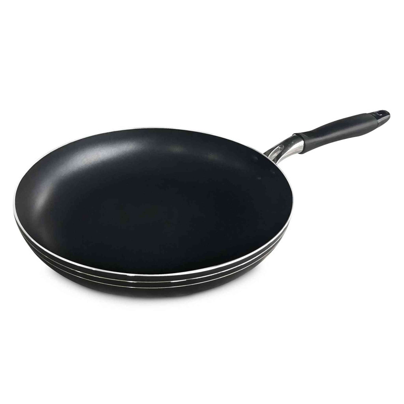 Bene Casa - Aluminum Non-stick Frying Pan with Cool Touch Handle (10" Diameter) - Stackable for Simple Storage - Dishwasher Safe