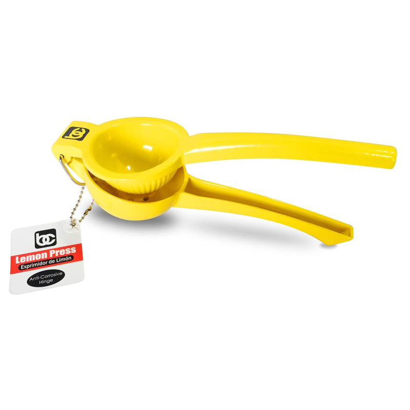 Bene Casa Yellow Enamel Glazed Lemon Lime Squeezer Juicer Orange