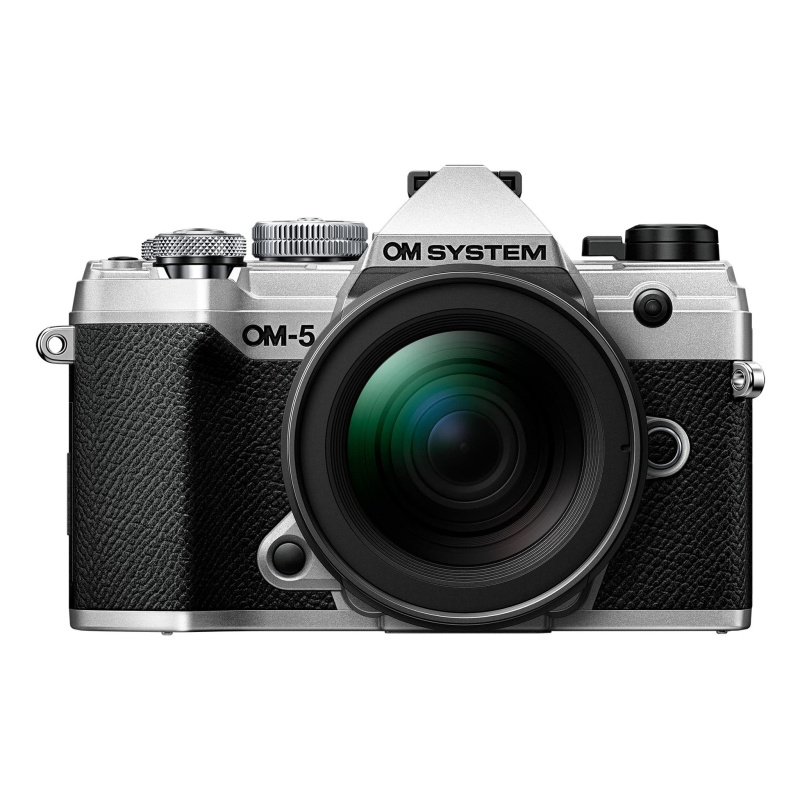 OM System OM-5 Silver Micro Four Thirds System Camera M.Zuiko Digital ED 12-45mm F4.0 PRO kit Outdoor Camera Weather Sealed Design 5-Axis Image Stabil