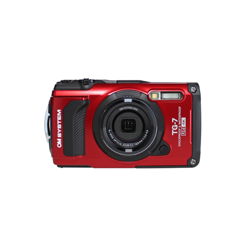 OM SYSTEM Tough TG-7 Digital Camera -, Red
