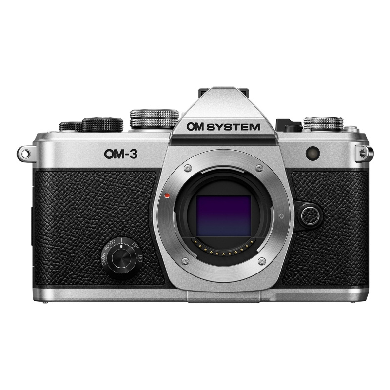 OM System Om-3 Mirrorless Micro Four Thirds Lens System Camera with Backside-Illuminated Stacked Live MOS Sensor and Built-In 5-Axis Sensor-Shift Imag