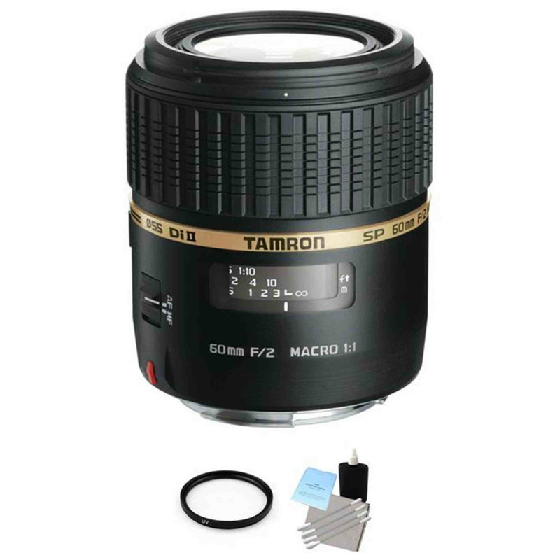 Tamron SP AF60mm f/2 DI II LD (IF) 1:1 Lens for Sony + UV Filter & Cleaning Kit
