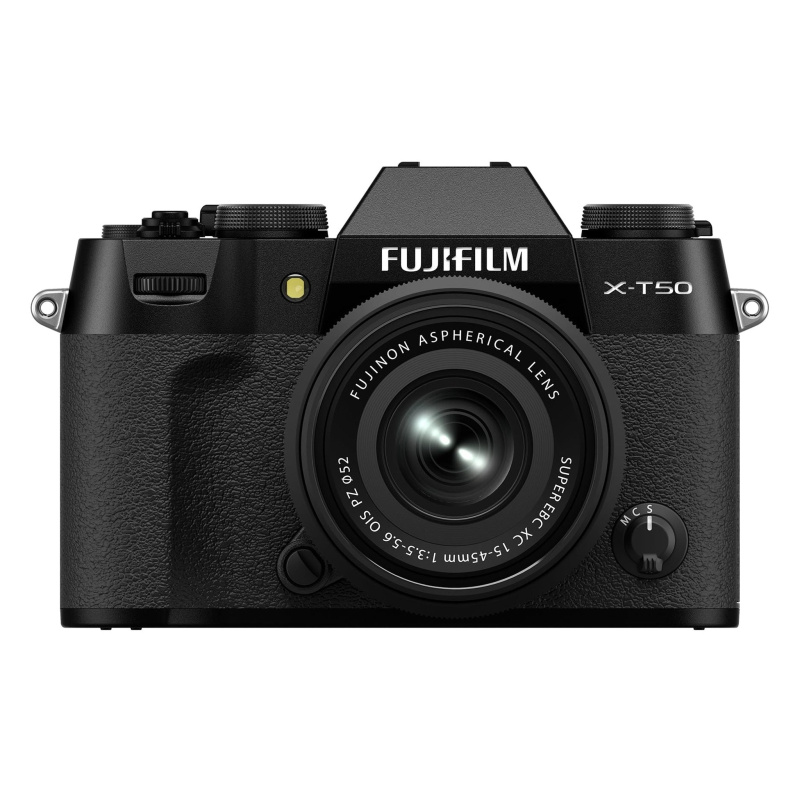 Fujifilm X-T50 Mirrorless Digital Camera XC15-45mmF3.5-5.6 OIS PZ Lens Kit - Black