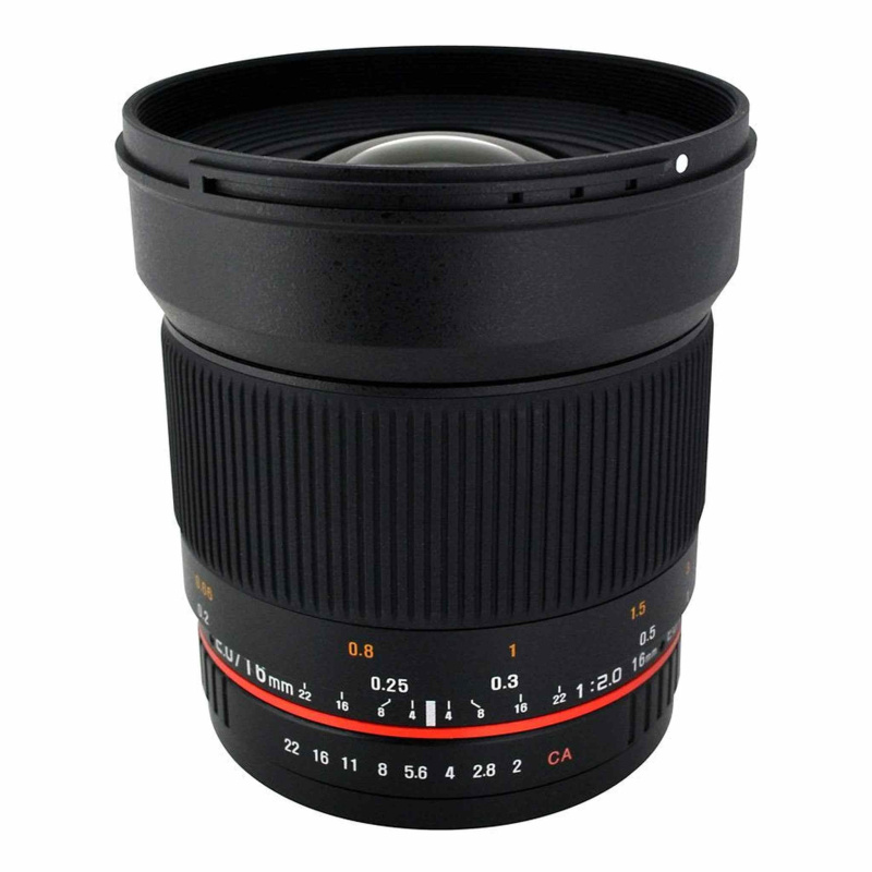 Rokinon 16M-FX 16mm f/2.0 Aspherical Wide Fixed Angle Lens for Fuji X
