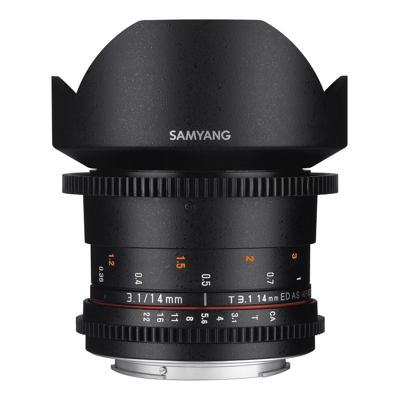 Samyang SYDS14M-S VDSLR II A mount 14mm T3.1 Wide-Angle Cine Lens for Sony Alpha Cameras