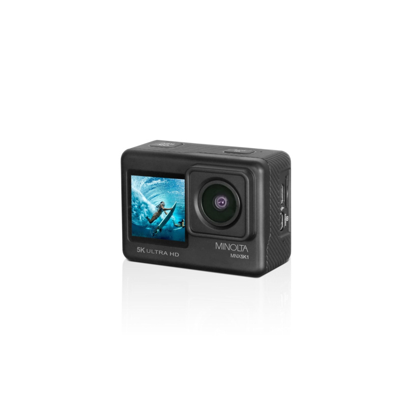 Minolta MNX5K1 5K Ultra HD, 24 MP Action Camera Kit with Waterproof Case