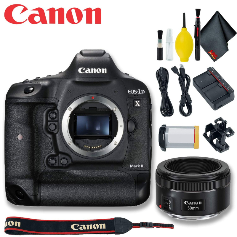 Canon EOS-1D X Mark II DSLR Camera Basic Kit (International Model)