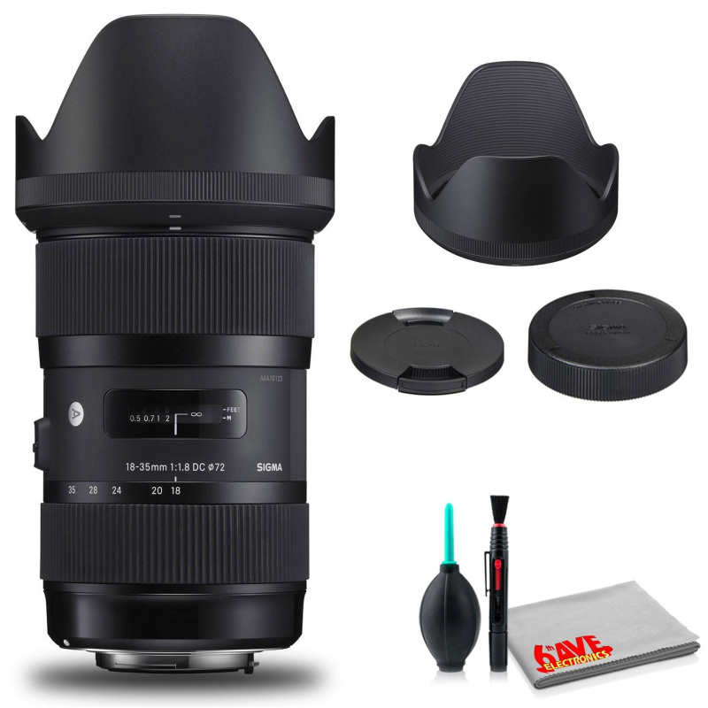Sigma 18-35mm f/1.8 DC HSM Art Lens for Canon EF Standard Kit (International Model)