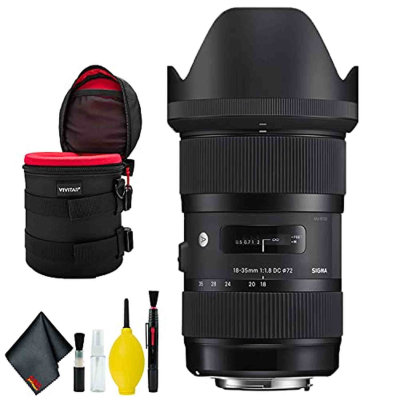 Sigma 18-35mm f/1.8 DC HSM Art Lens for Canon EF (USA) Deluxe Bundle (International Model)