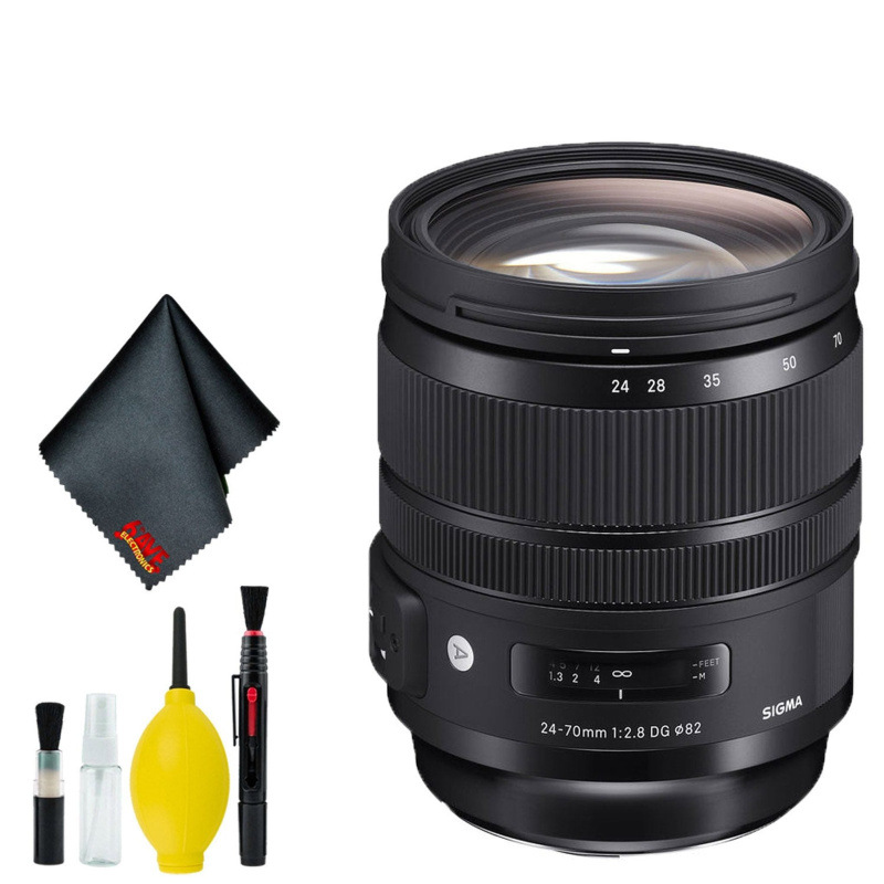 Sigma 24-70mm f/2.8 DG OS HSM Art Lens for Nikon F (Intl) Standard Bundle