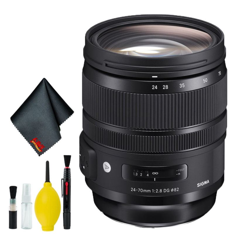 Sigma 24-70mm f/2.8 DG OS HSM Art Lens for Canon EF (Intl) Standard Bundle (International Model)
