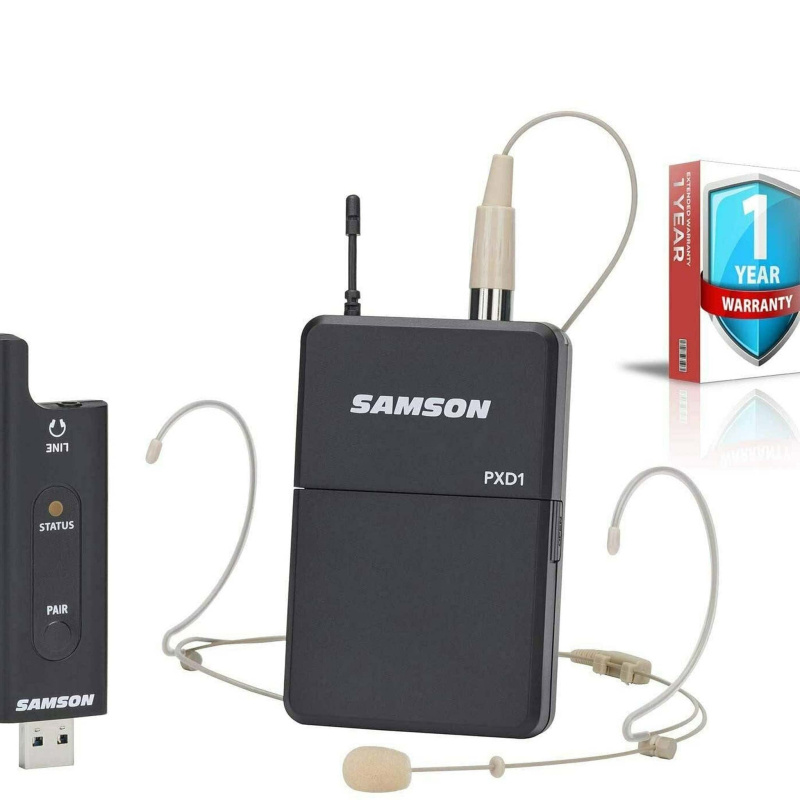 Samson XPD2 Headset - USB Digital Wireless System Bundle with Extended Warranty