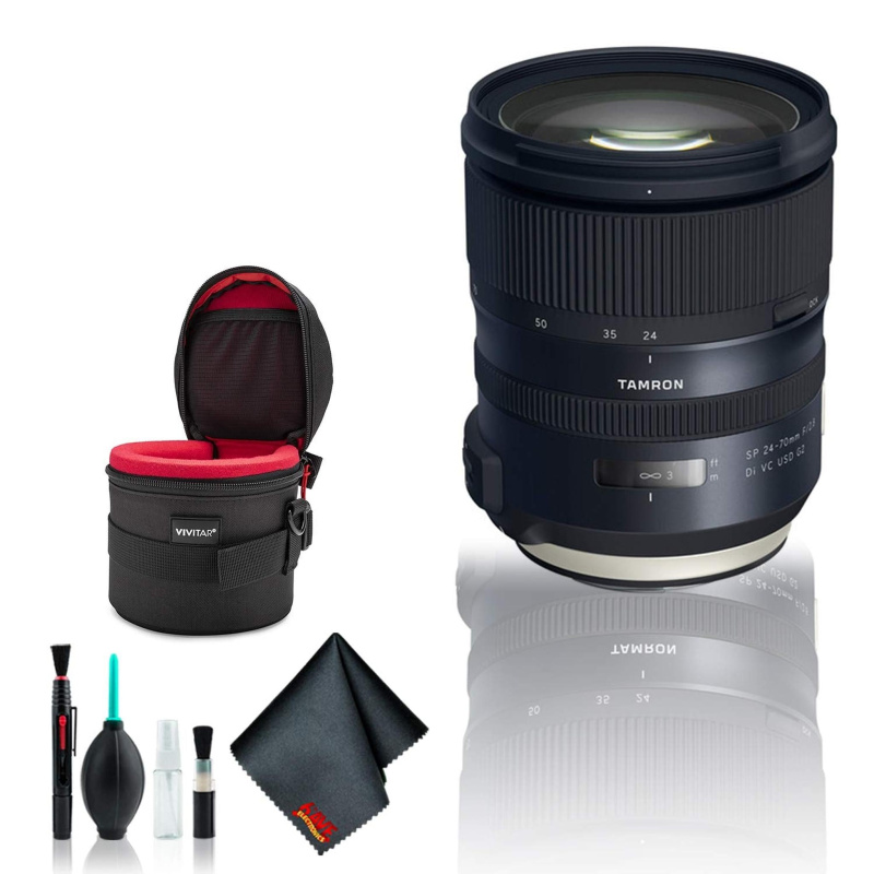 Tamron SP 24-70mm f/2.8 Di VC USD G2 Lens for Canon EF Ultimate Bundle (International Model)
