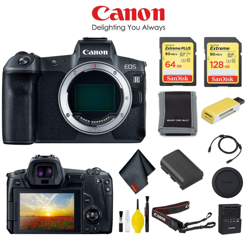 Canon EOS R Mirrorless Digital Camera (Body Only, International) - Storage Bundle (International Model)