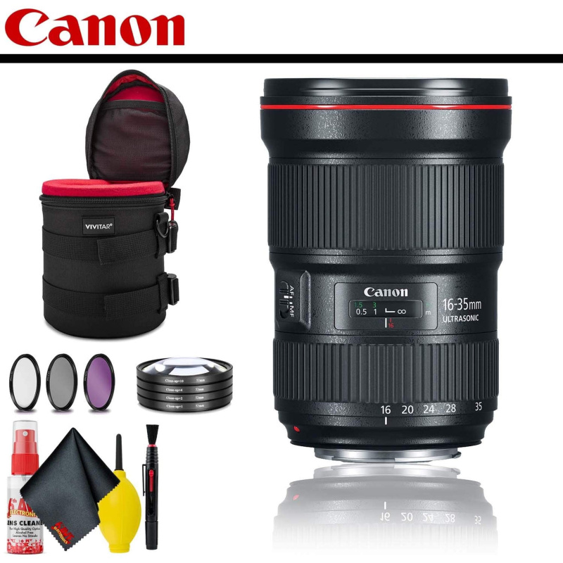 Canon EF 16-35mm f/2.8L III USM Lens With Lens Case, Filter Kit AND Cleaning Kit (International Model)