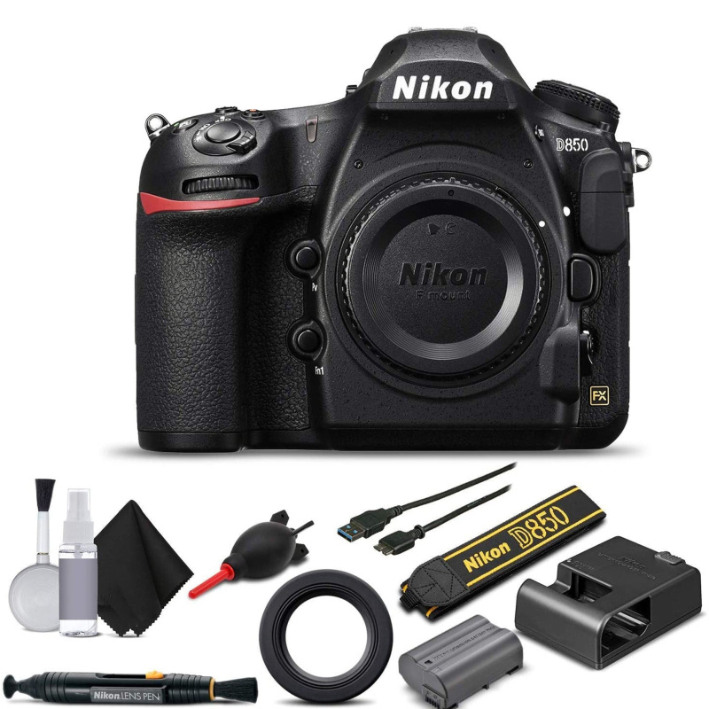Nikon D850 Digital SLR Camera Body Only Starter Set With Extended Warranty (Intl Model)