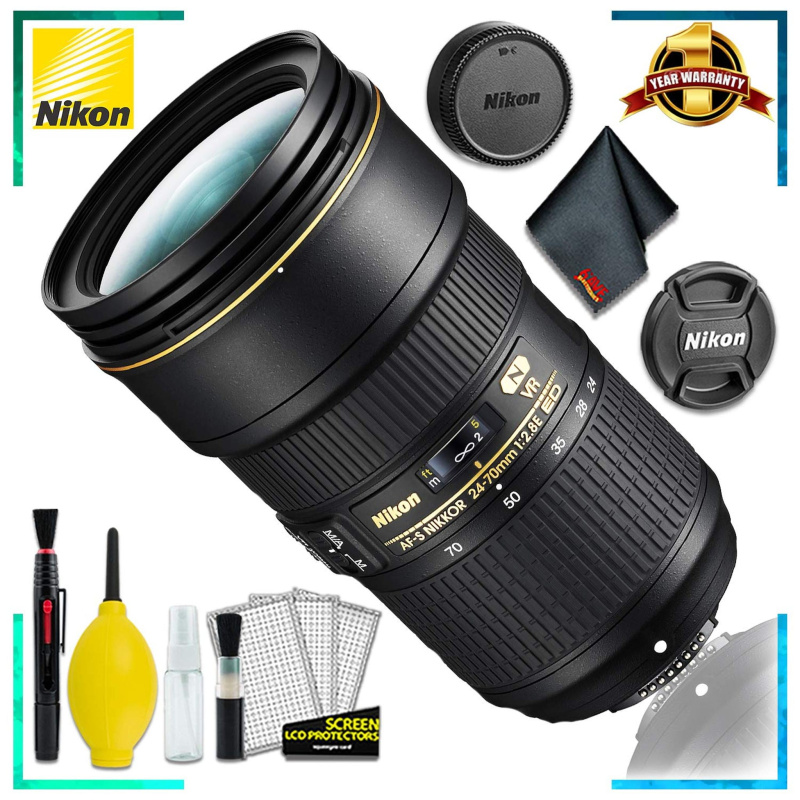 Nikon AF-S NIKKOR 24-70mm f/2.8E ED VR (Intl Model) + Cleaning Kit